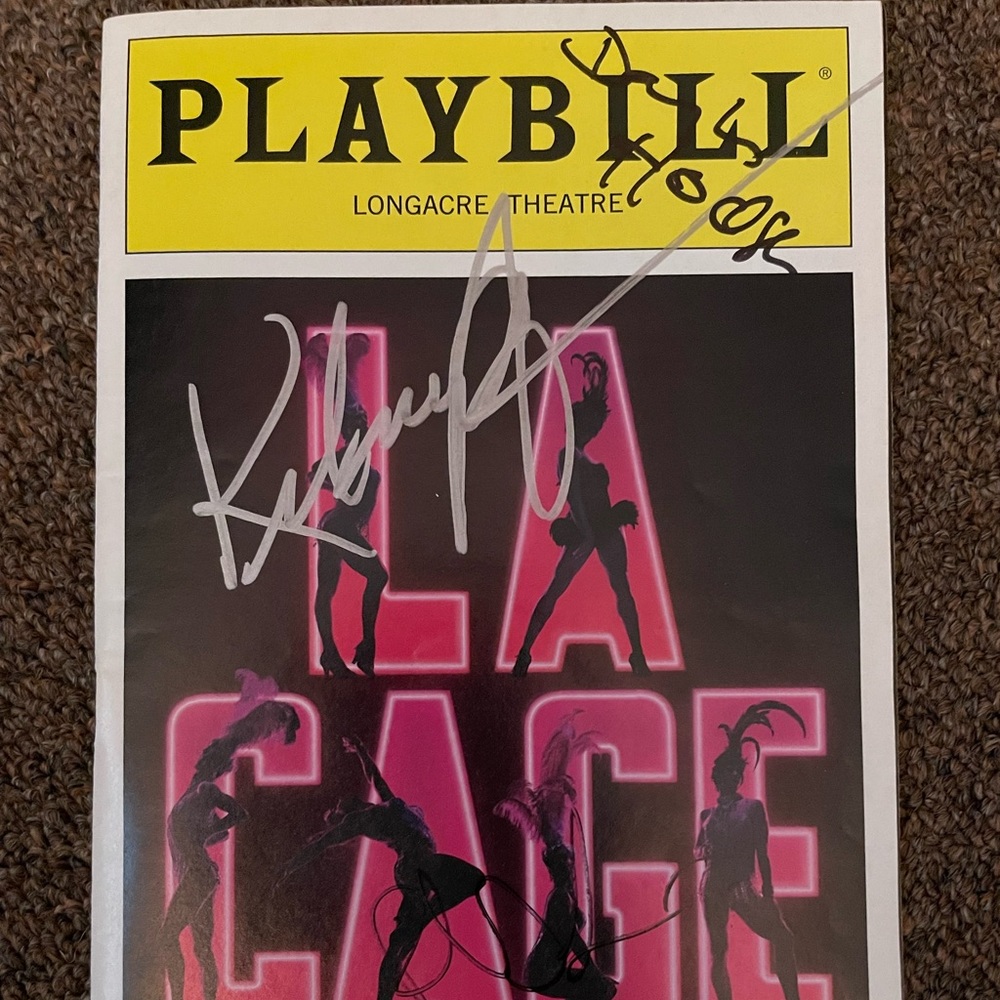 Signed La Cage Aux Folles Playbill